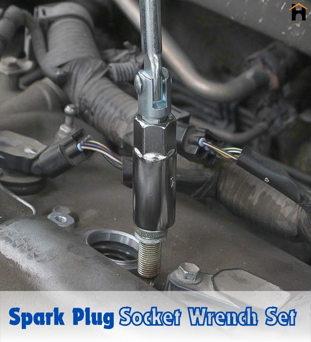 Homdum Spark Plug Socket Wrench, Spark Plug Removal Tool, T-Handle Spark Plug Socket 16mm 21mm