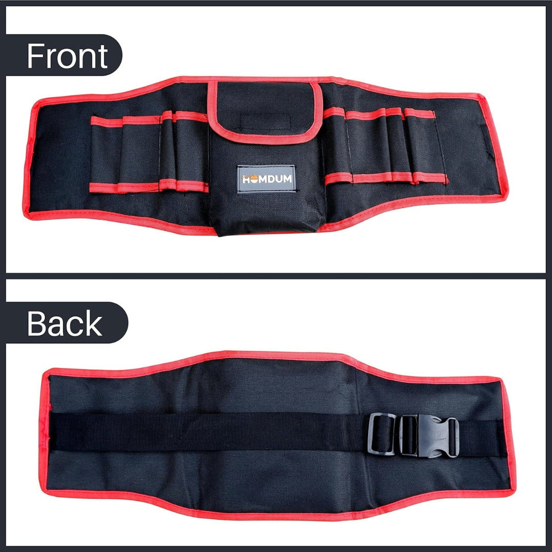 HOMDUM 20 Inch Tool Belt Organizers – Heavy Duty Canvas Tool Pouch with Multiple Pockets for Carpenter, Electrician & DIY Tool Storage
