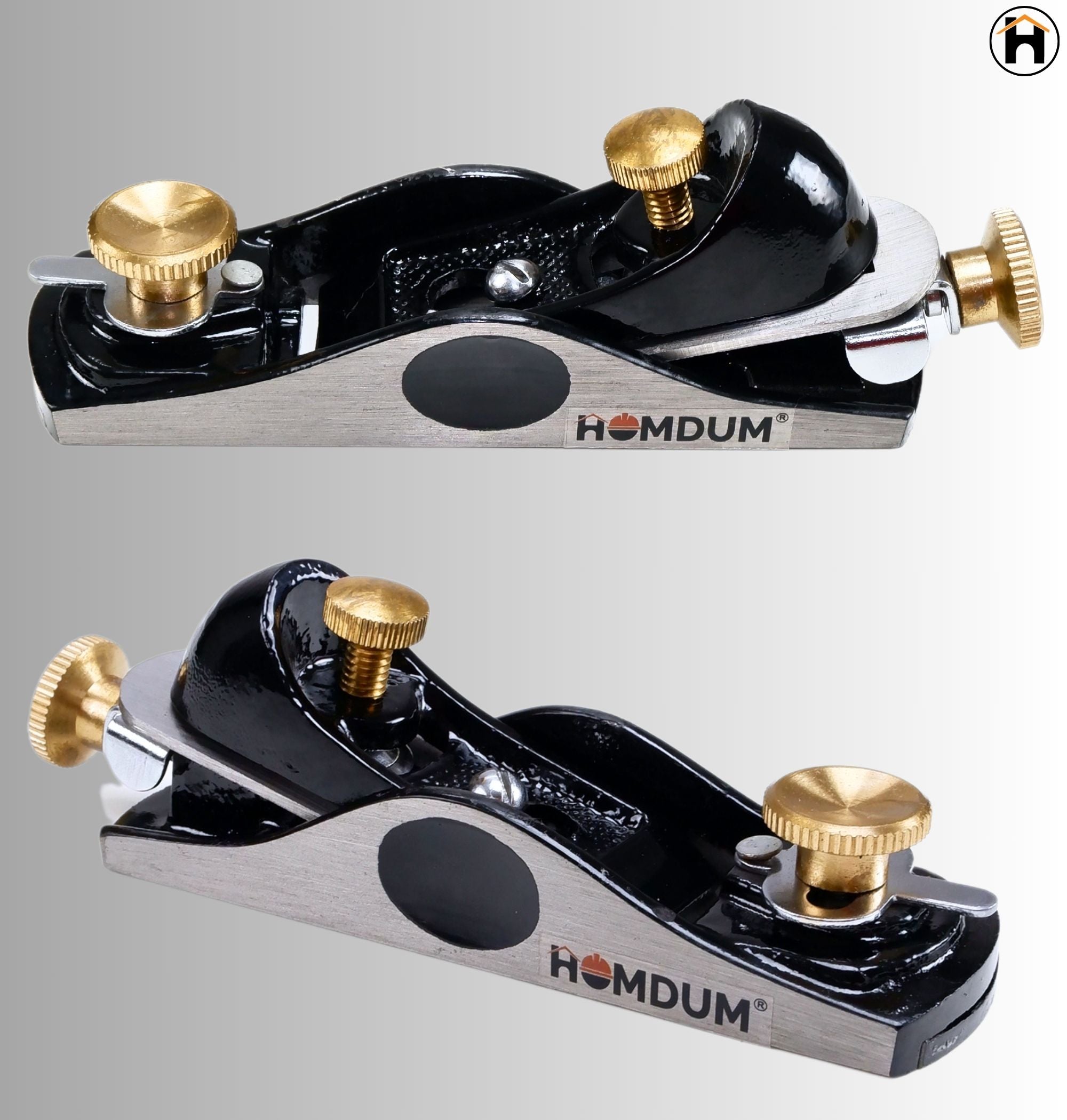 Homdum Adjustable Block Plane heavy duty carpenter wood tool with Brass Kit 160MM 1/2 inch