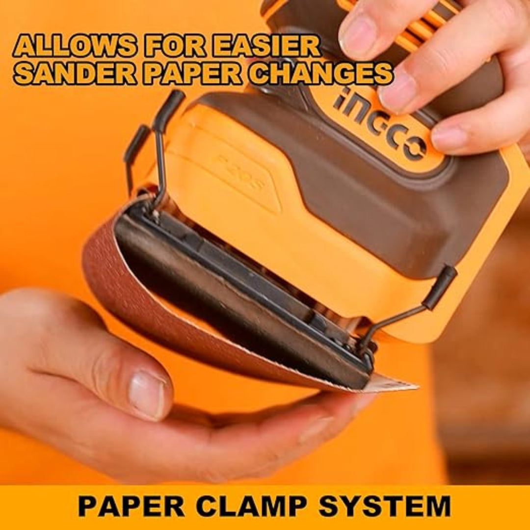 INGCO  Cordless Sheet Sander 20V – Product Description - CSHSLI2014