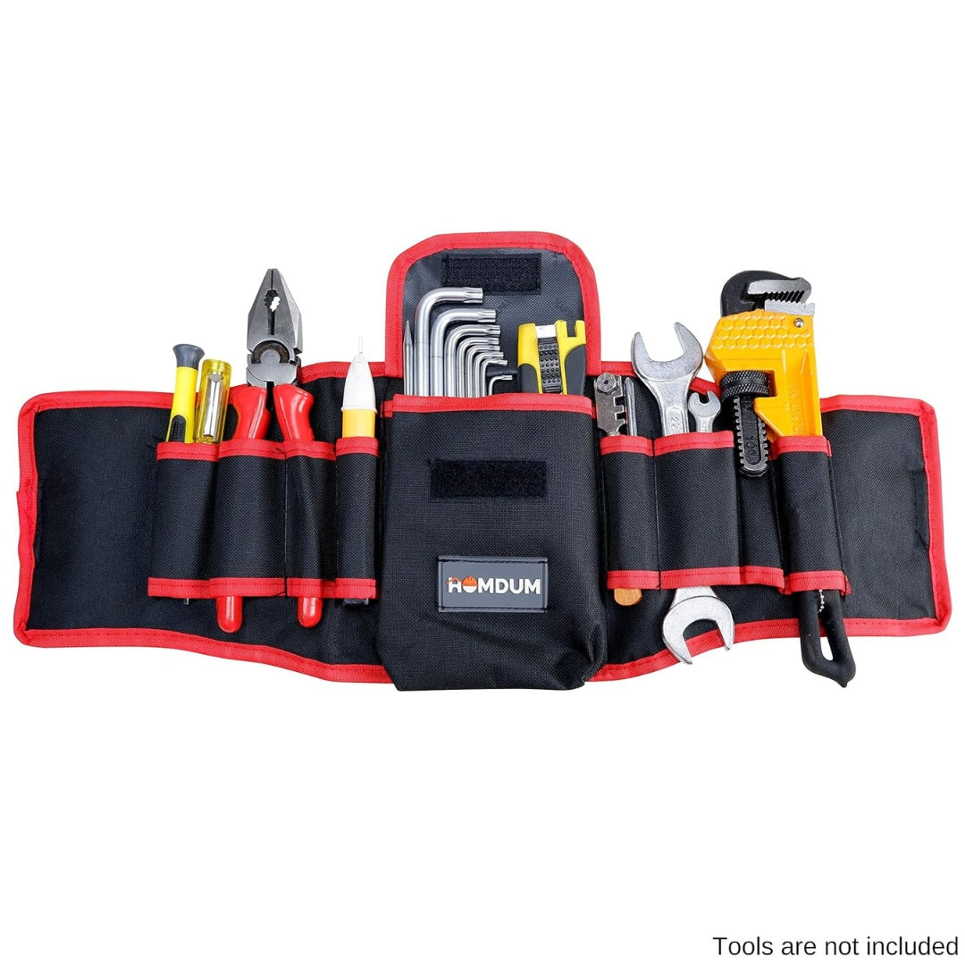 HOMDUM 20 Inch Tool Belt Organizers – Heavy Duty Canvas Tool Pouch with Multiple Pockets for Carpenter, Electrician & DIY Tool Storage