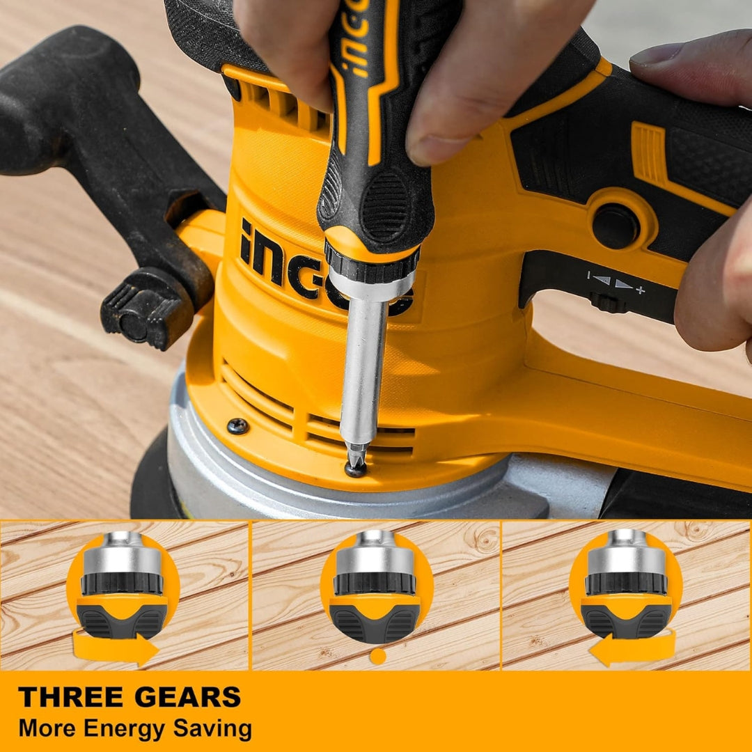 INGCO 8 PCS Ratchet Screwdriver Set – CR-V Bit Kit with Ergonomic Handle - AKISD0808