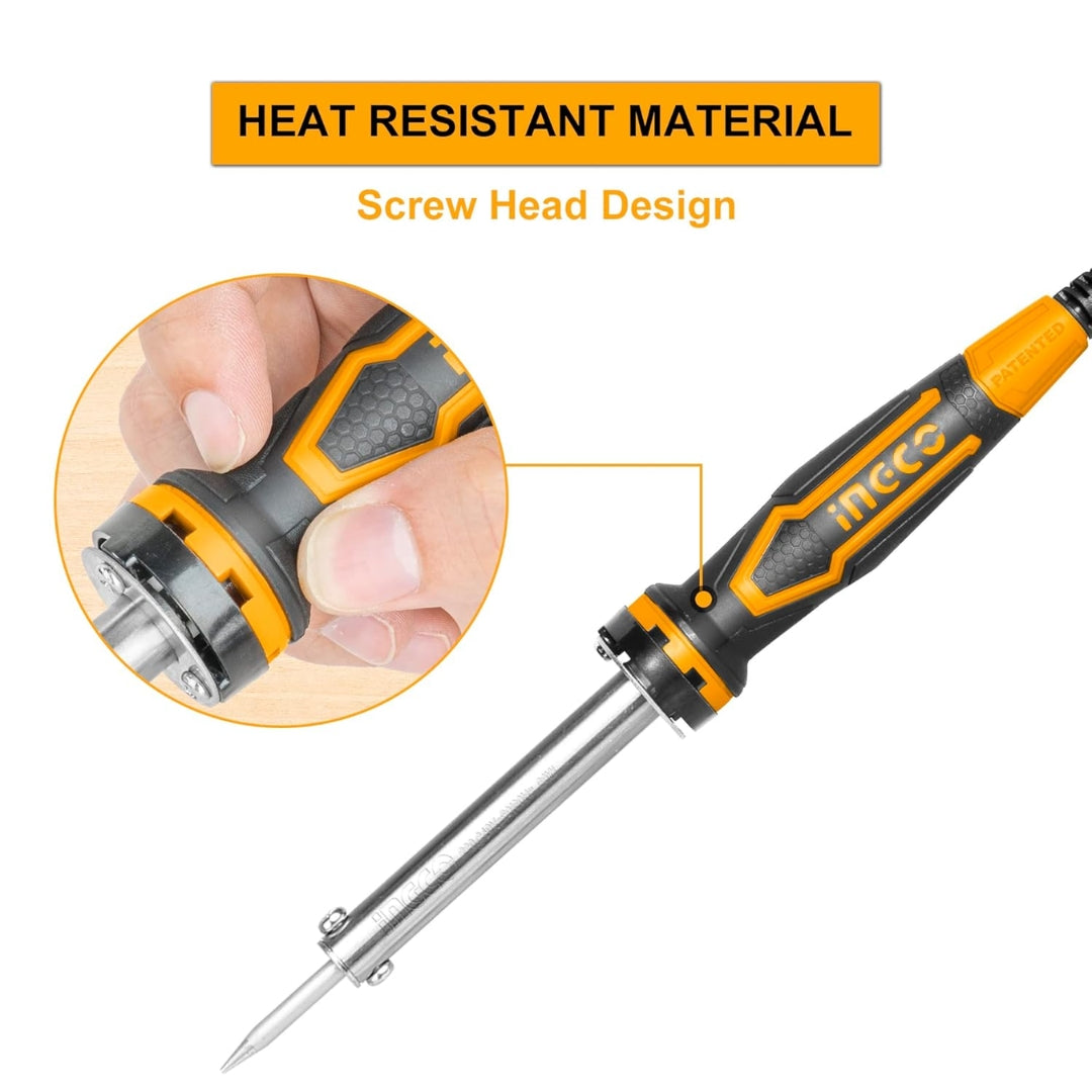 INGCO 60W Electric Soldering Iron – Portable Soldering Gun with Replaceable Tip - SI0268