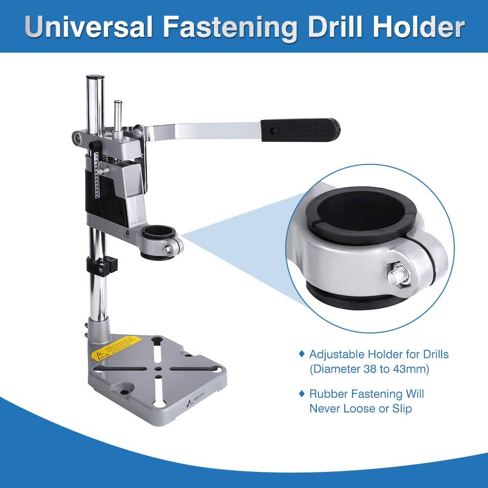 Homdum Drill Stand 400 mm with Adjustable Drill Press Vice Clamp