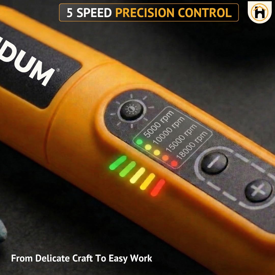 HOMDUM 4.0V Cordless Rotary Tool Kit with 70 Pcs Accessories