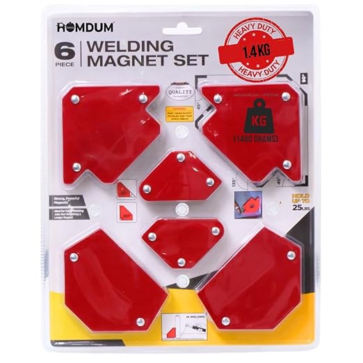 HOMDUM 1.4KG 6PC MULTI ANGLE MAGNETIC WELDING HOLDER