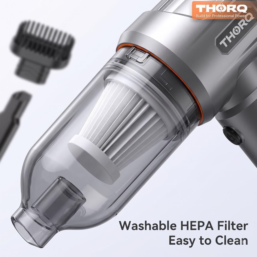 Cordless Vacuum Cleaner & Blower for Home & Car | 18,000Pa Suction | BLDC Motor | 6000mAh Rechargeable Battery | 3-Speed Portable Handheld Vacuum for Sofa, Curtains & Car Interior