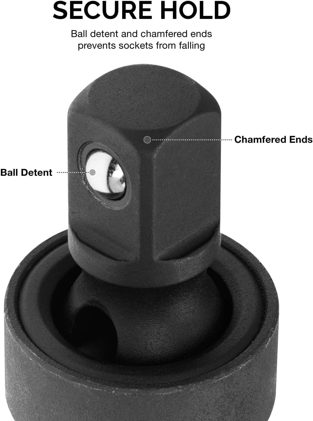 Homdum 1/2" Inch DR Square Drive Socket 