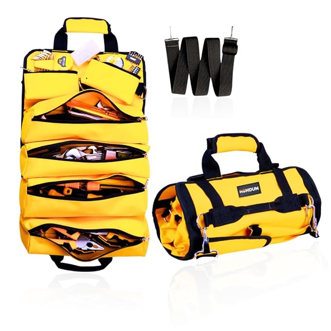 HOMDUM TOOL BAG TOOLS STORAGE BAG PORTABLE ROLL UP