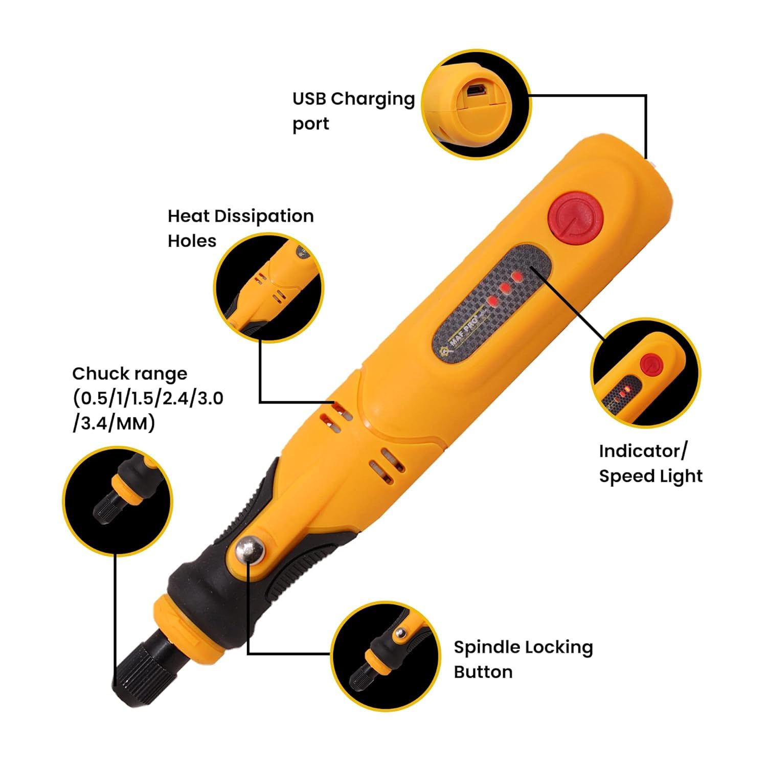 Homdum 4.2 Volt Mini Cordless Drill Machine Multipurpose Mini Rotary Die Grinder