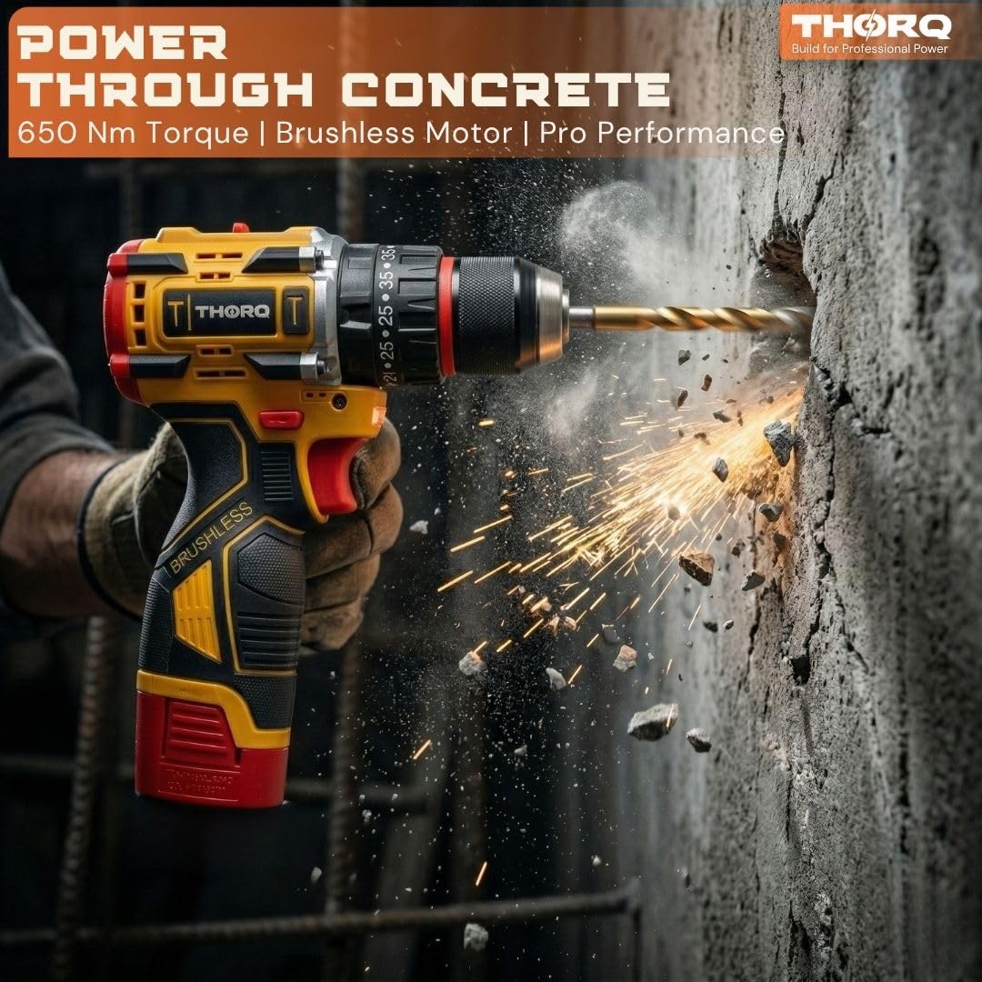THORQ  18V Cordless Impact Drill with Brushless Motor - TCID065