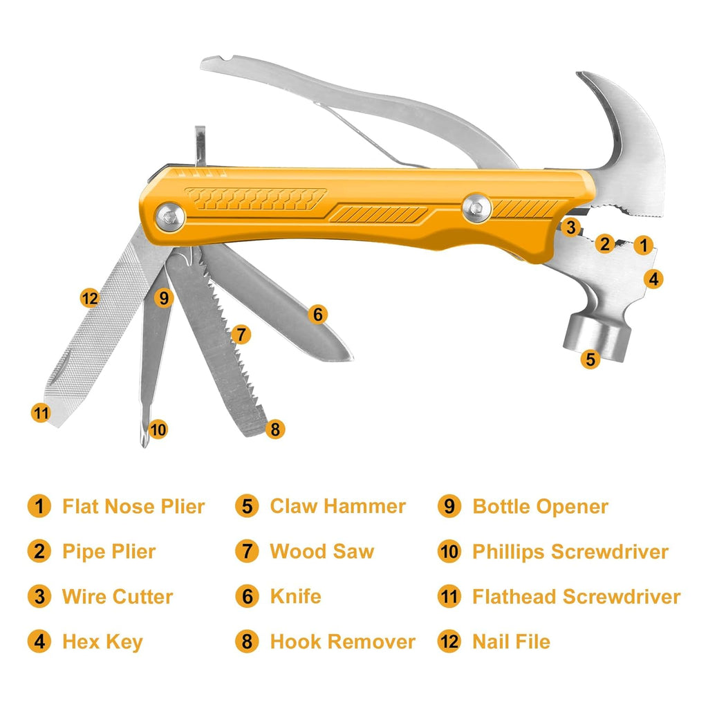 BUY INGCO Multipurpose Tool Kit, 12 in 1 Multitool, Multi-function ...