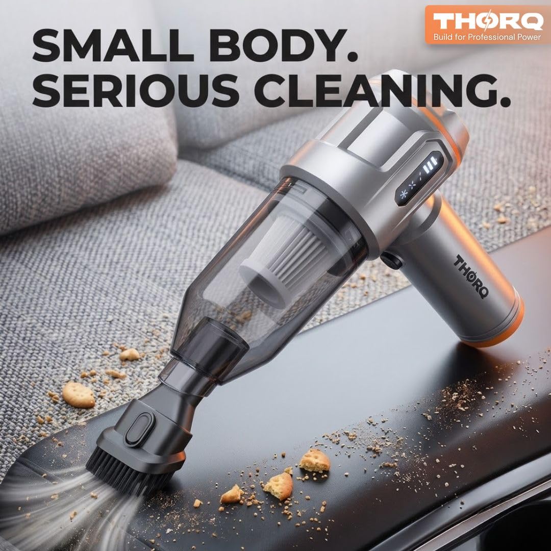 Cordless Vacuum Cleaner & Blower for Home & Car | 18,000Pa Suction | BLDC Motor | 6000mAh Rechargeable Battery | 3-Speed Portable Handheld Vacuum for Sofa, Curtains & Car Interior
