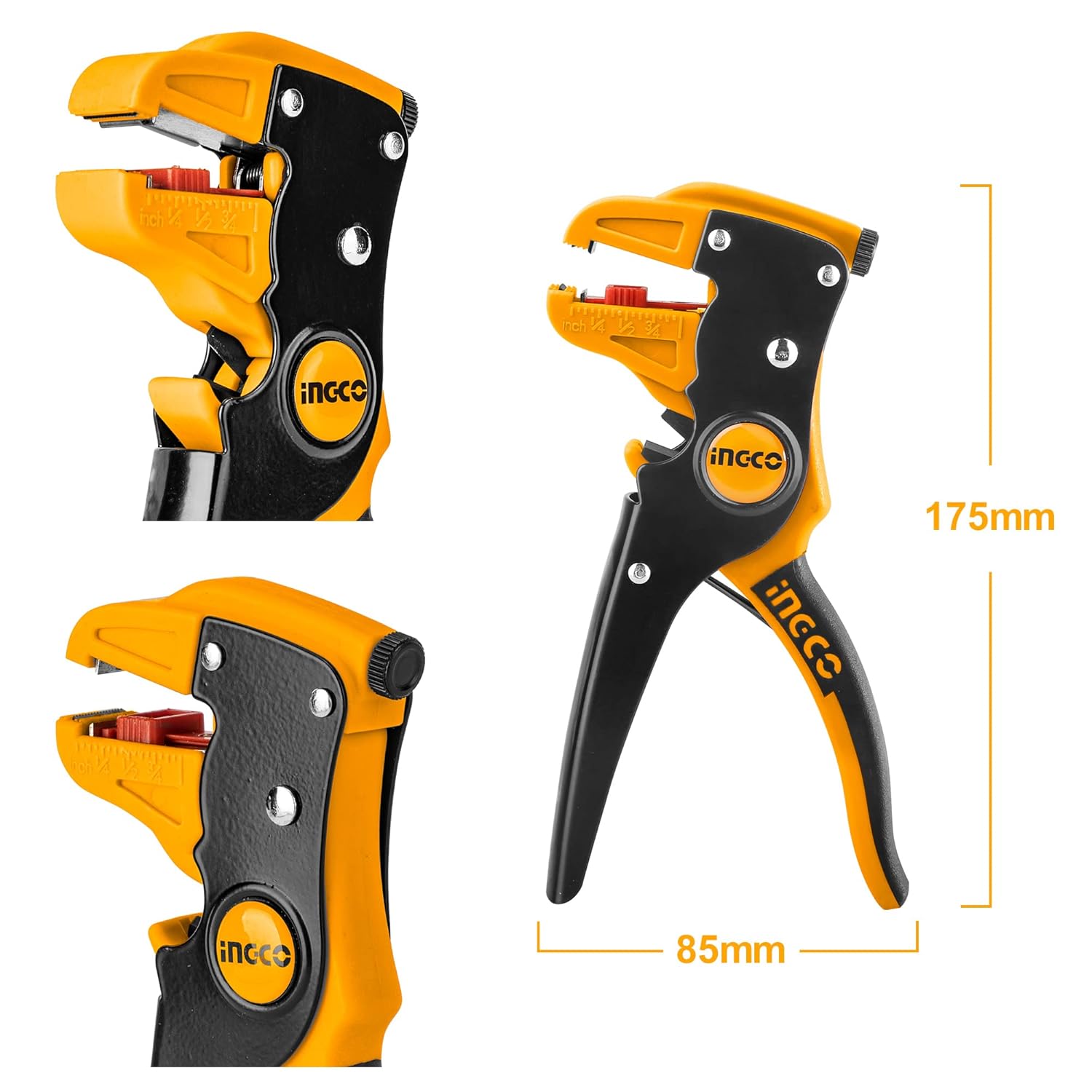 INGCO Wire Stripper, 2 in 1 Cable Wire Stripper 