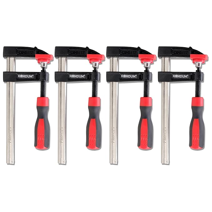 HOMDUM 6 INCH STEEL F CLAMP PACK OF 4 PC