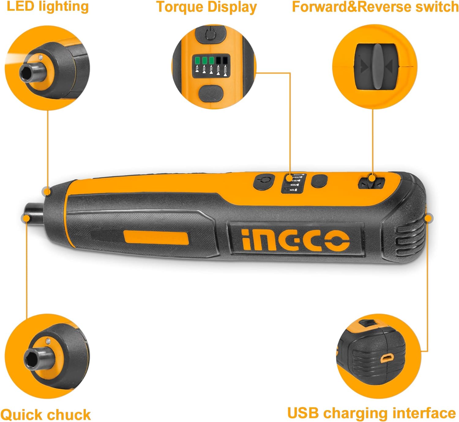 INGCO 4.0V Electric Cordless Screwdriver CSDLI0403