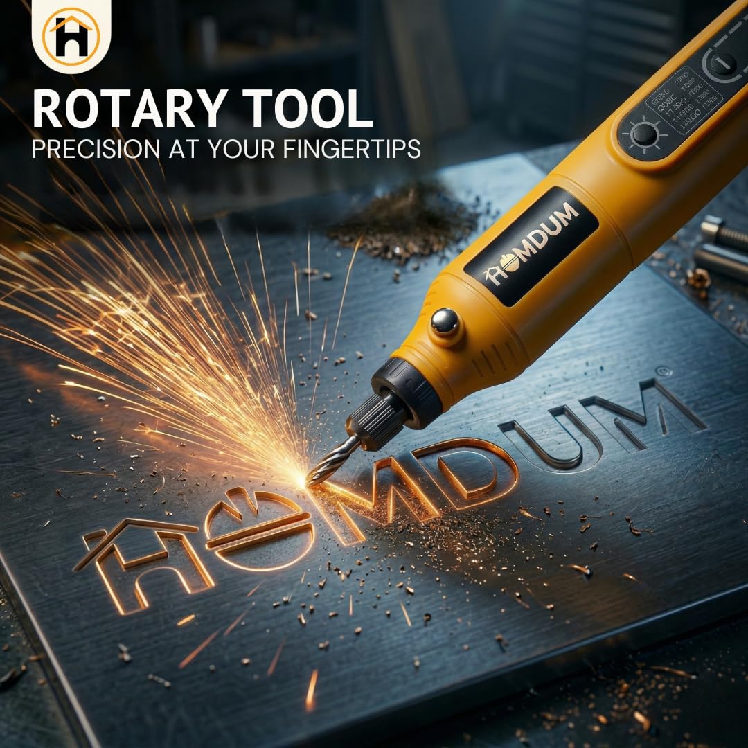 HOMDUM 4.0V Cordless Rotary Tool Kit with 70 Pcs Accessories