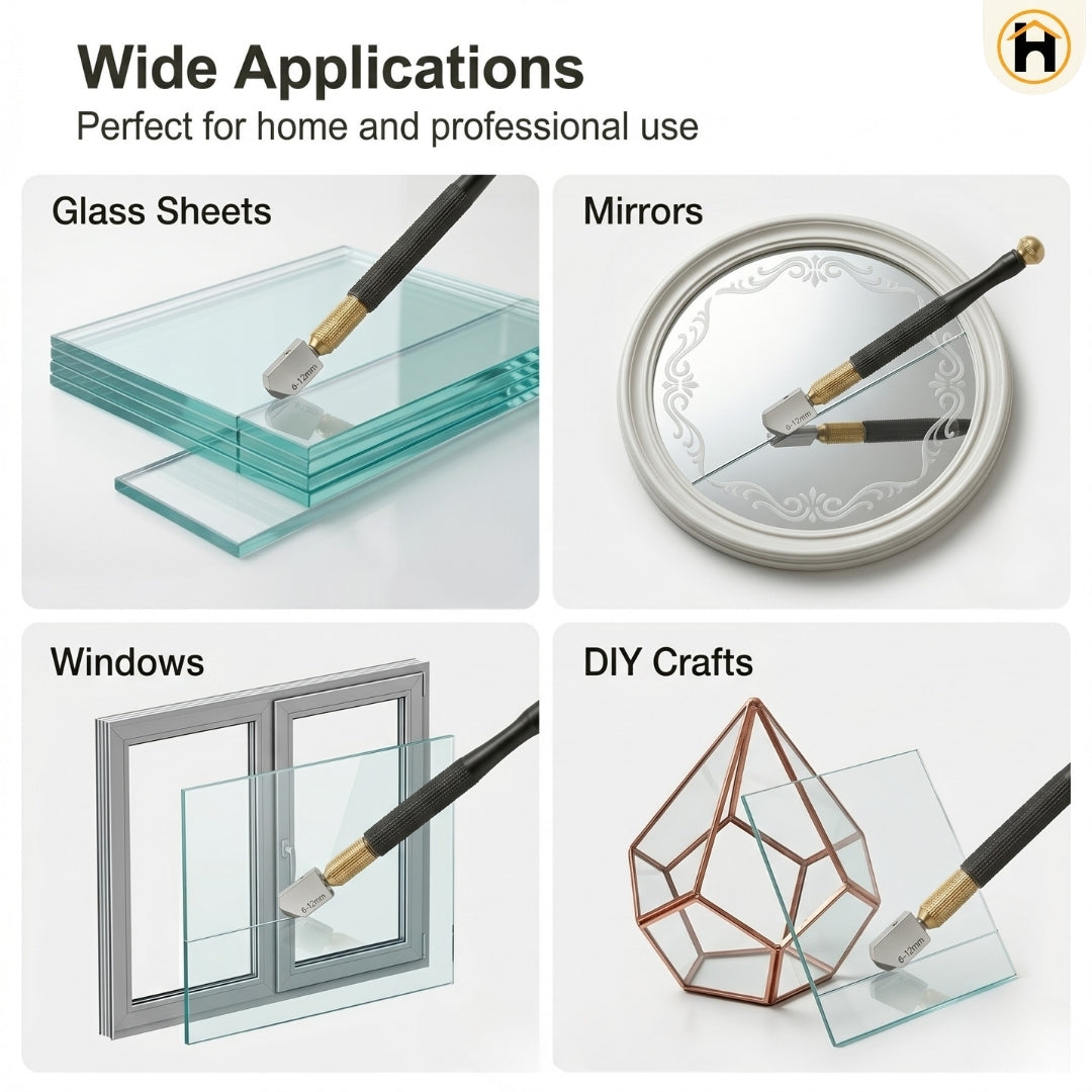 HOMDUM Glass Cutter Pen for Precision Glass Cutting up to 10mm