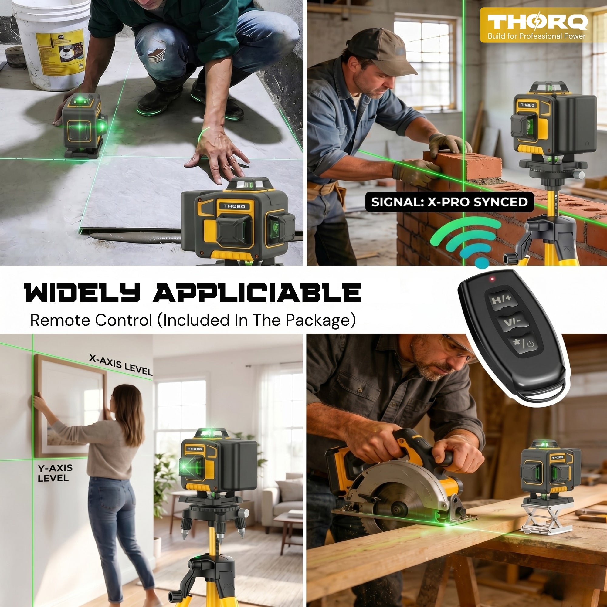 16 Line Laser Level 360 Self Leveling | 4x360° 4D Green Cross Line Laser