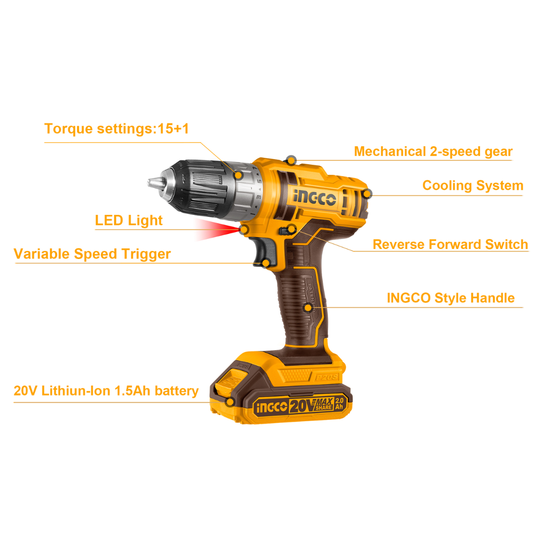 CDLI200528 INGCO CORDLESS DRILL
