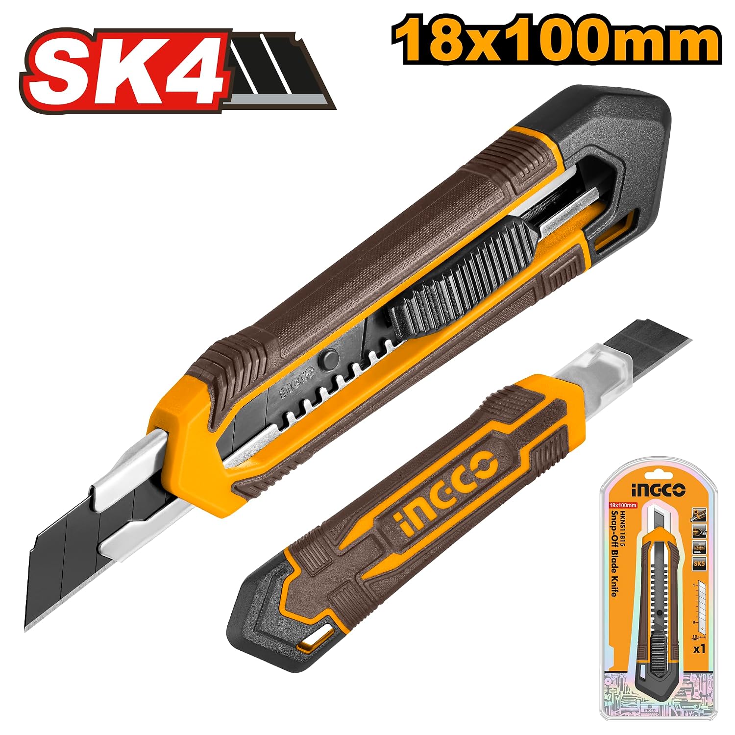 INGCO Snap-Off Blade Knife 179mm (HKNS11815)
