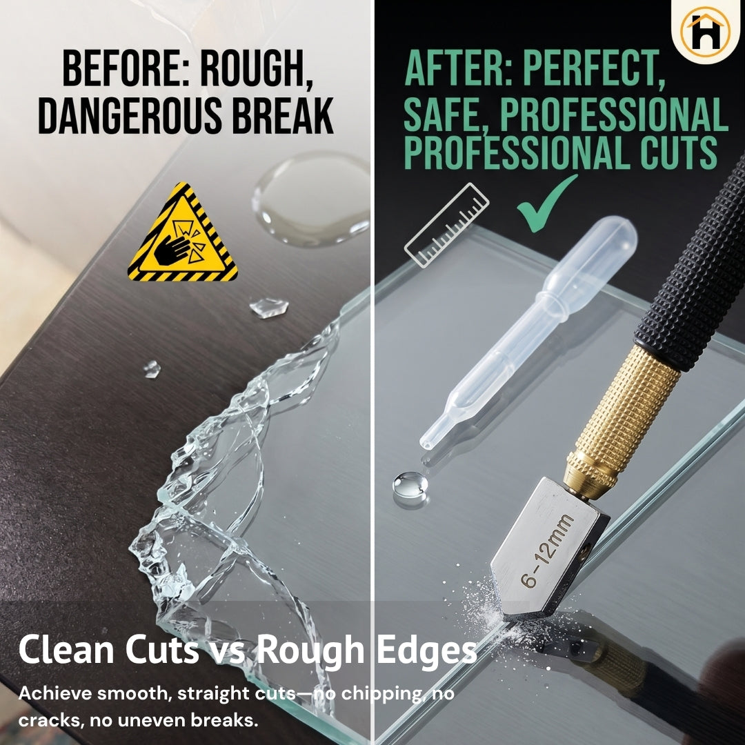HOMDUM Glass Cutter Pen for Precision Glass Cutting up to 10mm
