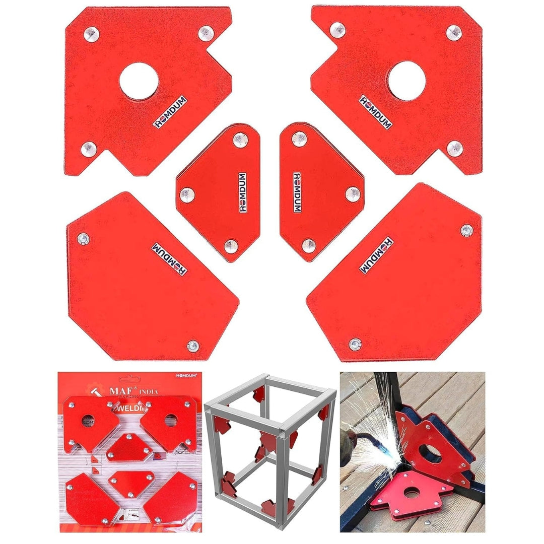 HOMDUM 1.4KG 6PC Multi Angle Magnetic Welding Holder – Strong Magnet Clamps Set for Welding & Fabrication Work