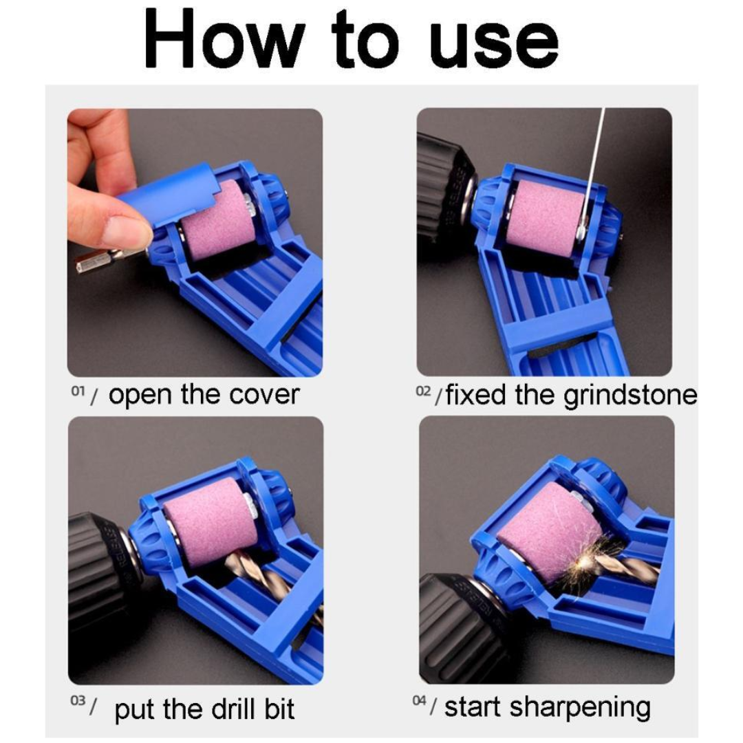 DRILL BIT SHARPENER PORTABLE DRILL SHARPENER TOOL