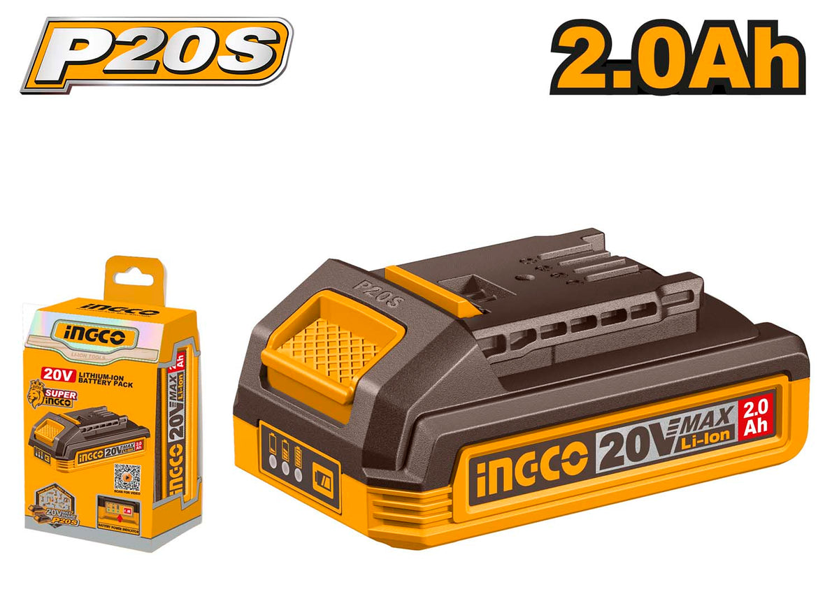 INGCO 20V 2.0Ah Lithium-ion battery pack - FBLI20011