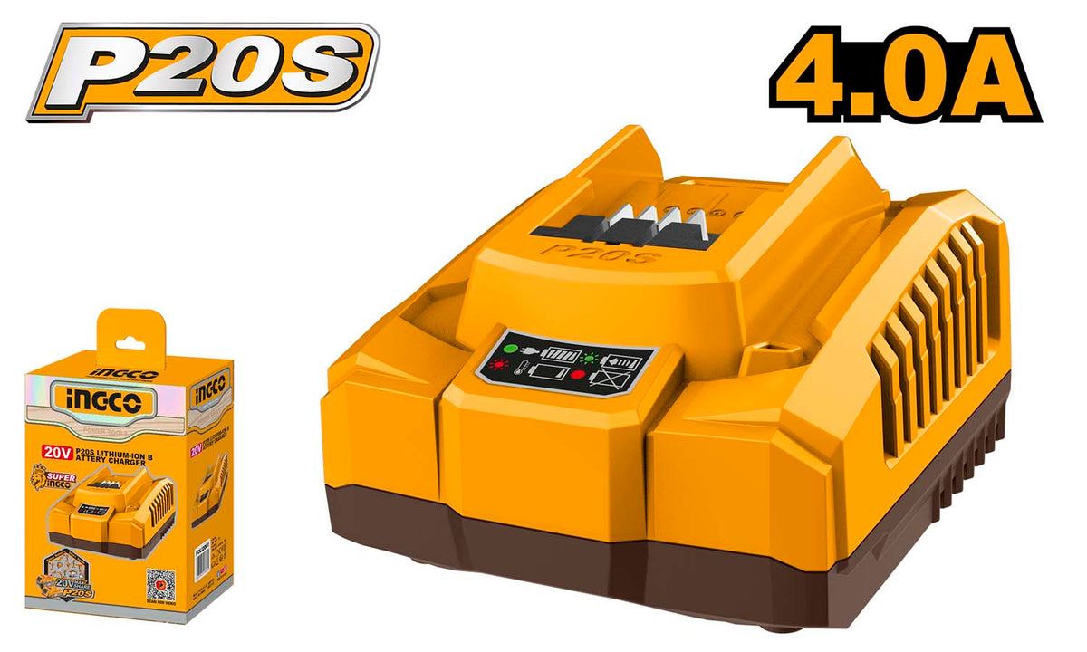 INGCO P20S 20V 4A Fast Intelligent Charger - FCLI20411