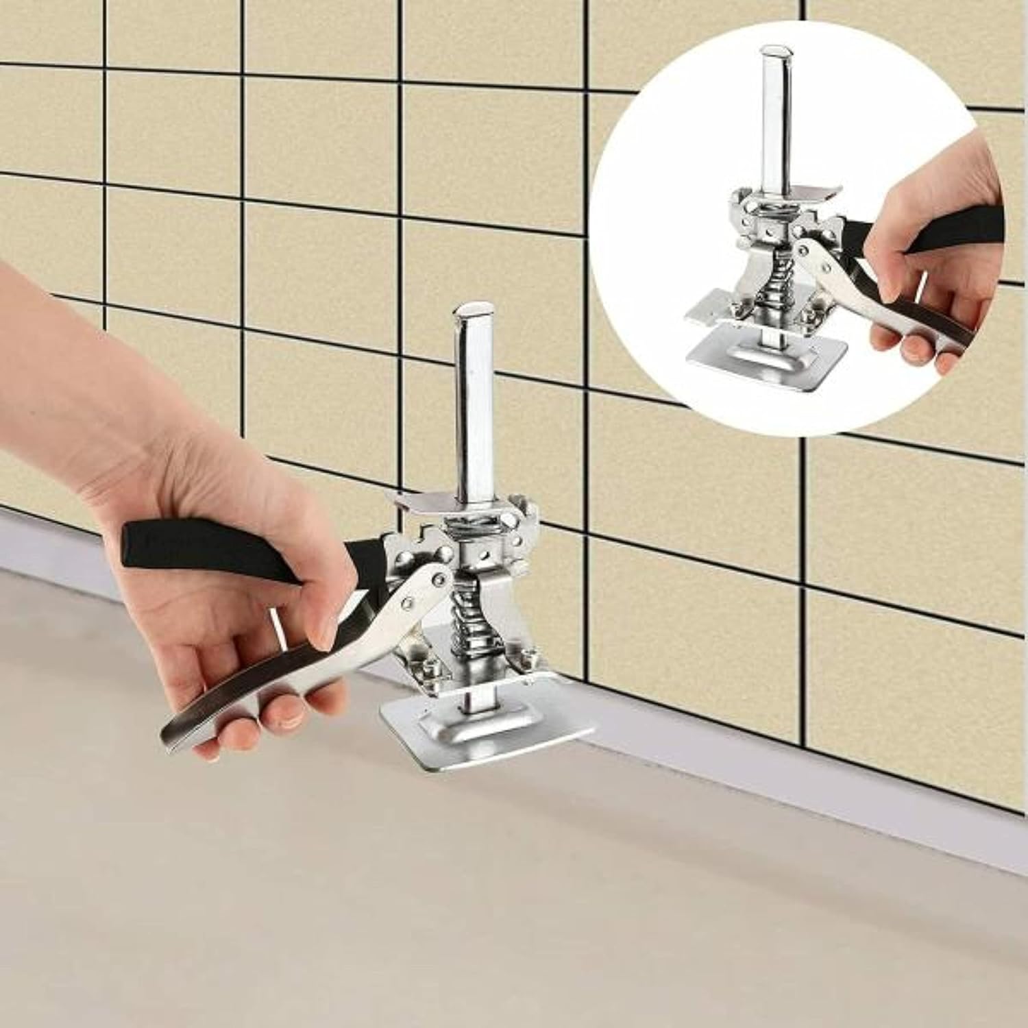 HOMDUM Tile Height Adjuster Size 4 inch - Labor Saving Lifter for Wall and Floor Tiles Pack of 2Pc