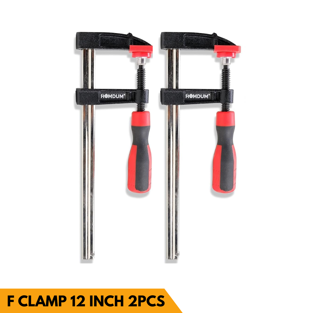 HOMDUM 12 INCH STEEL F CLAMP PACK OF 2PC