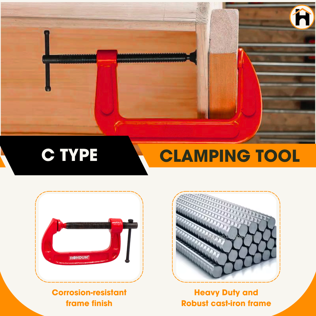 HOMDUM HEAVY DUTY G CLAMP 2"