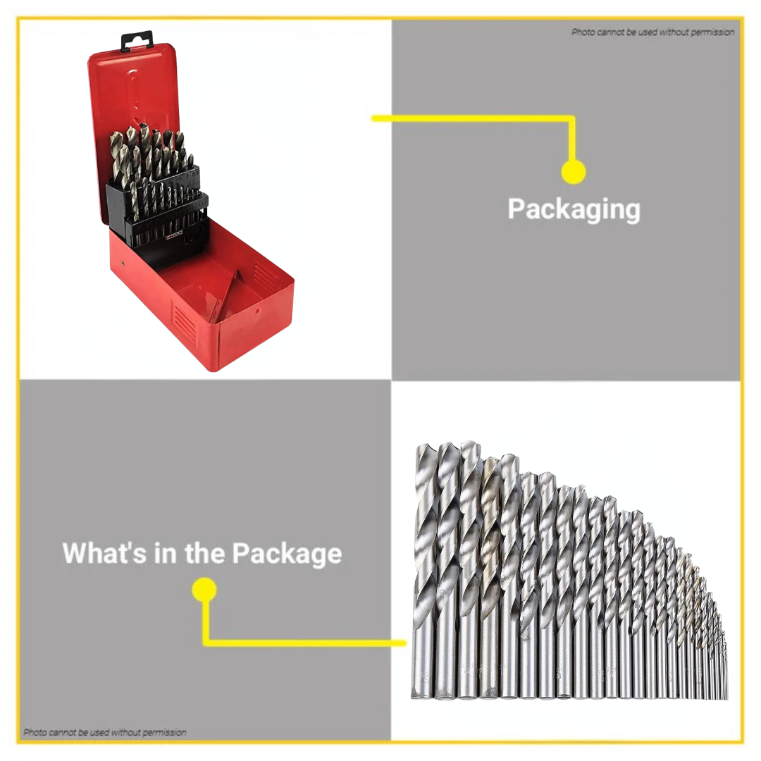 HSS Drill Bit Set 25 Pcs