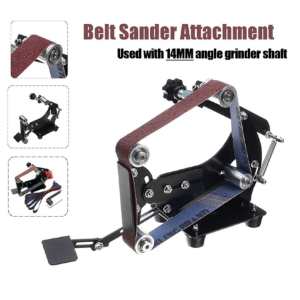 HOMDUM Abrasive Belt Machine Bracket for Angle Grinder, Belt Sander Attachment for Grinder Roller