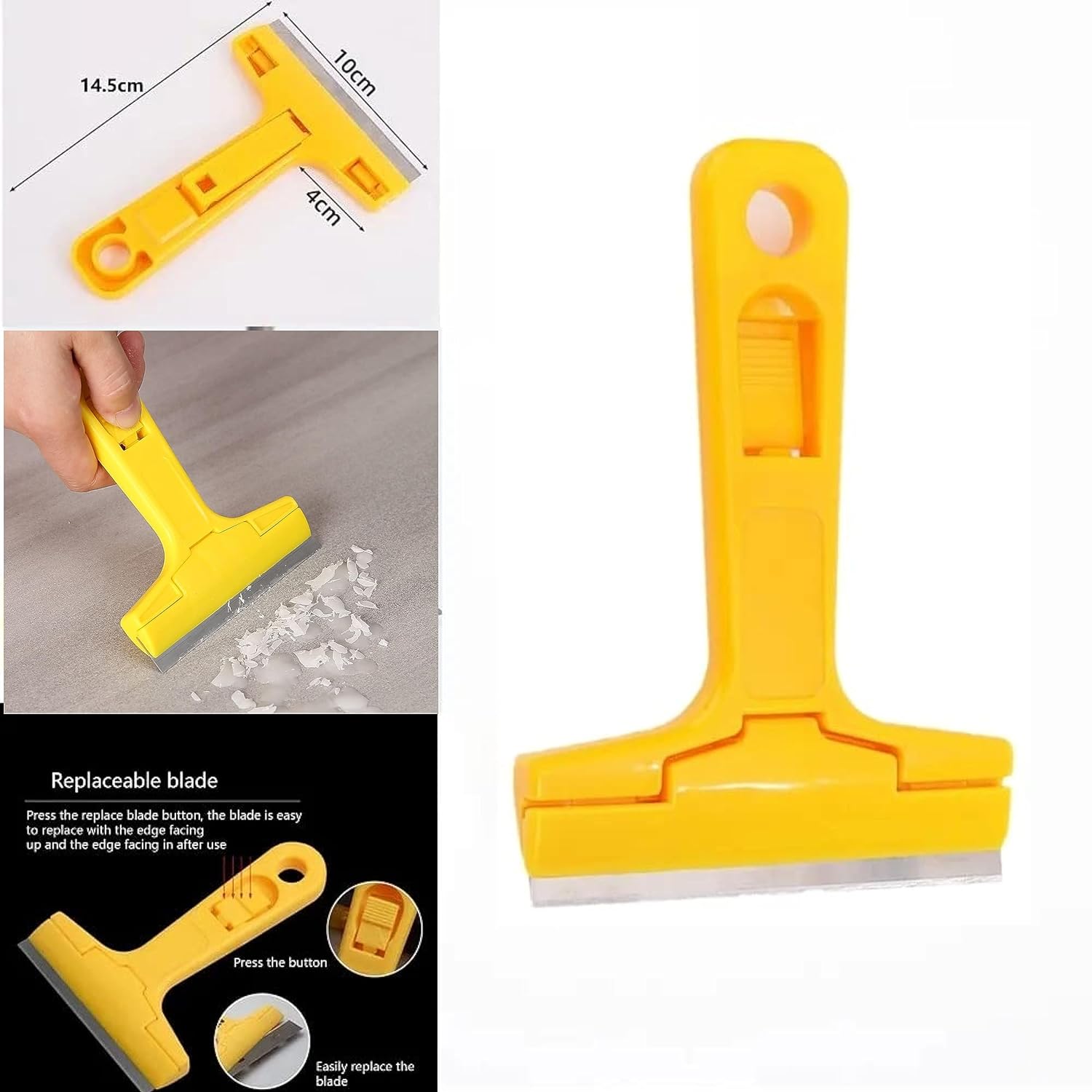 Homdum Razor Scrapper with ABS Plastic Handle