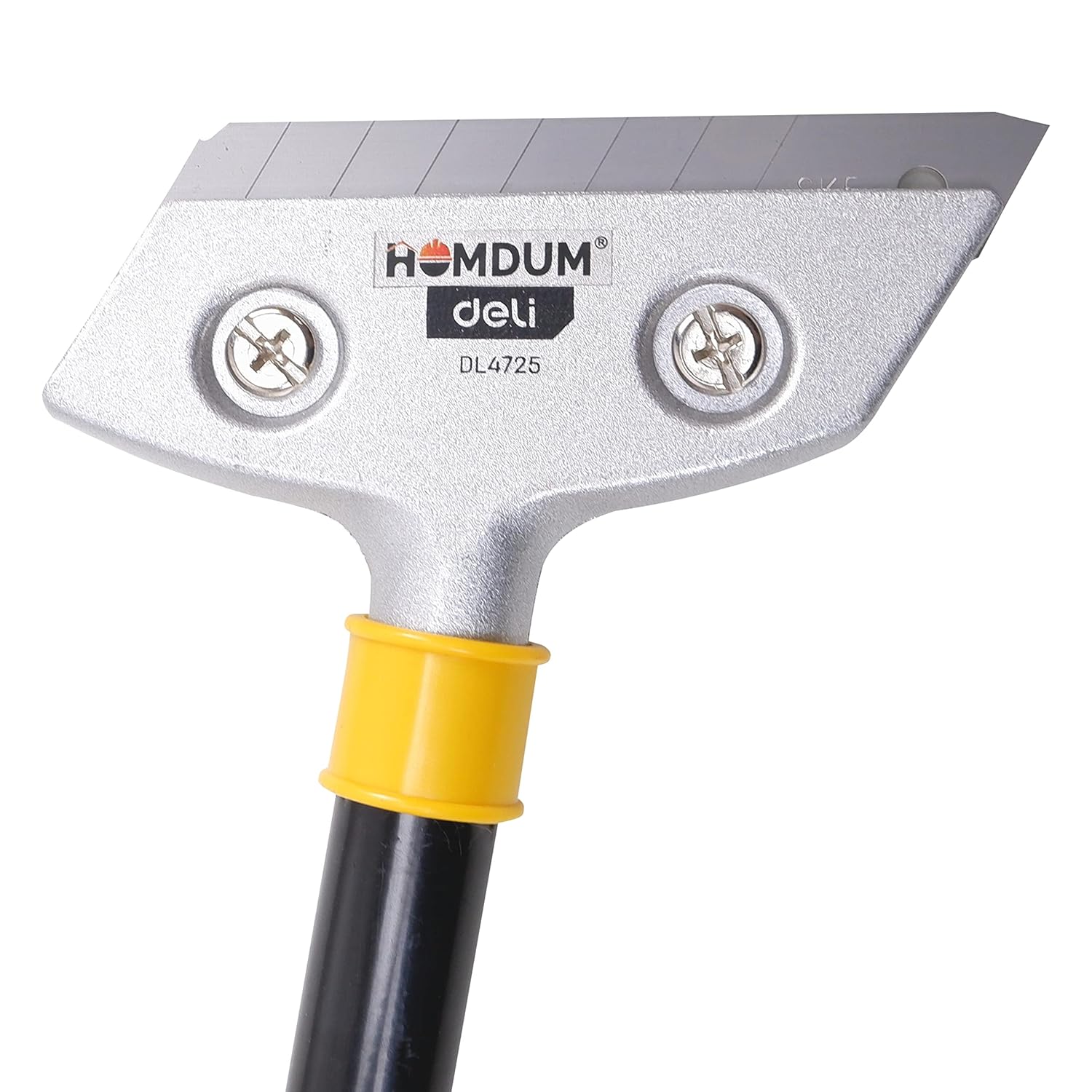 Homdum Razor Scrapper 12 inch with Aluminum alloy body ABS Plastic Handle tool to remove silicone & paint stains Floor Tile Grout Remover mirror