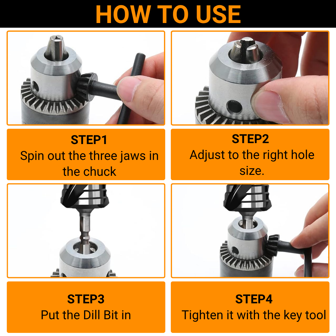 13MM DRILL CHUCK 20UNF 1/2"