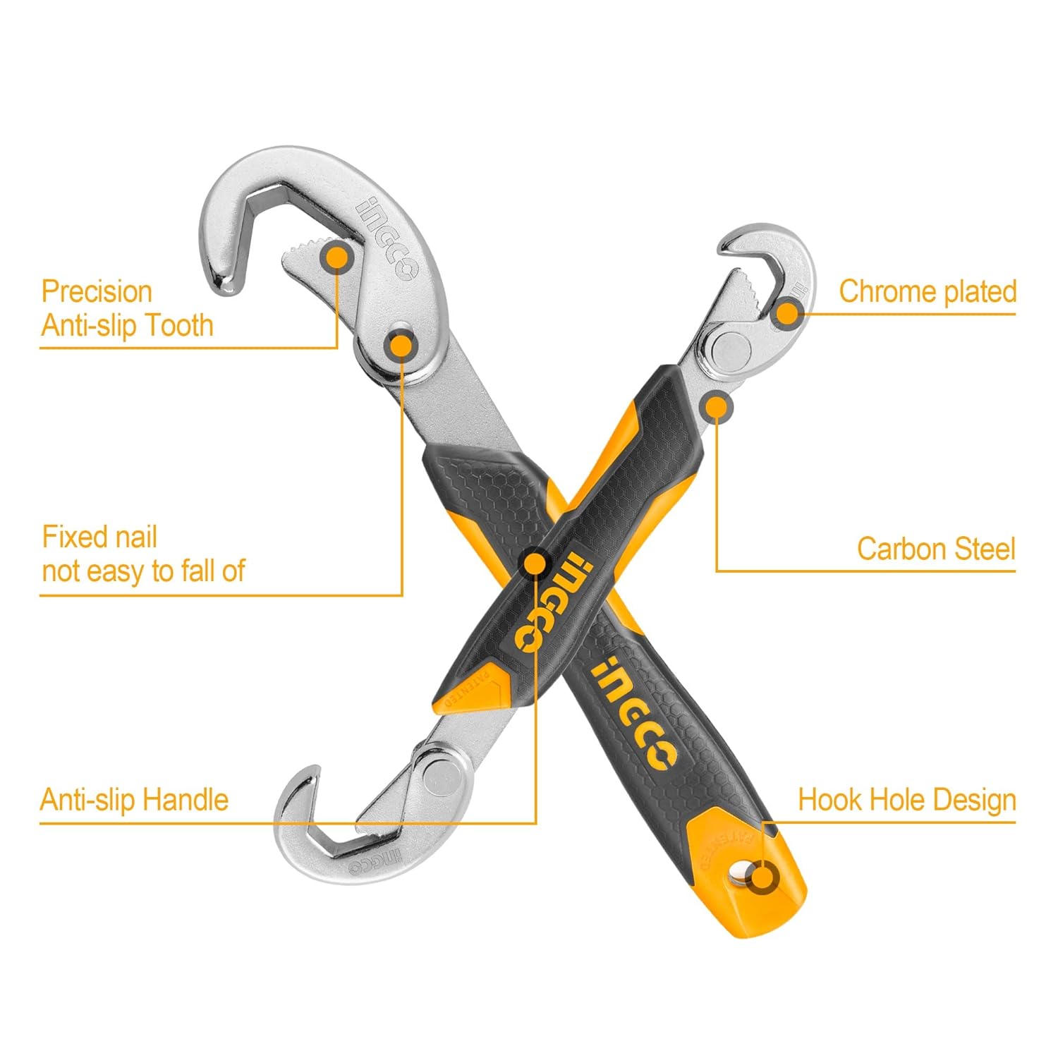 INGCO HBWS110808 Bent Wrench