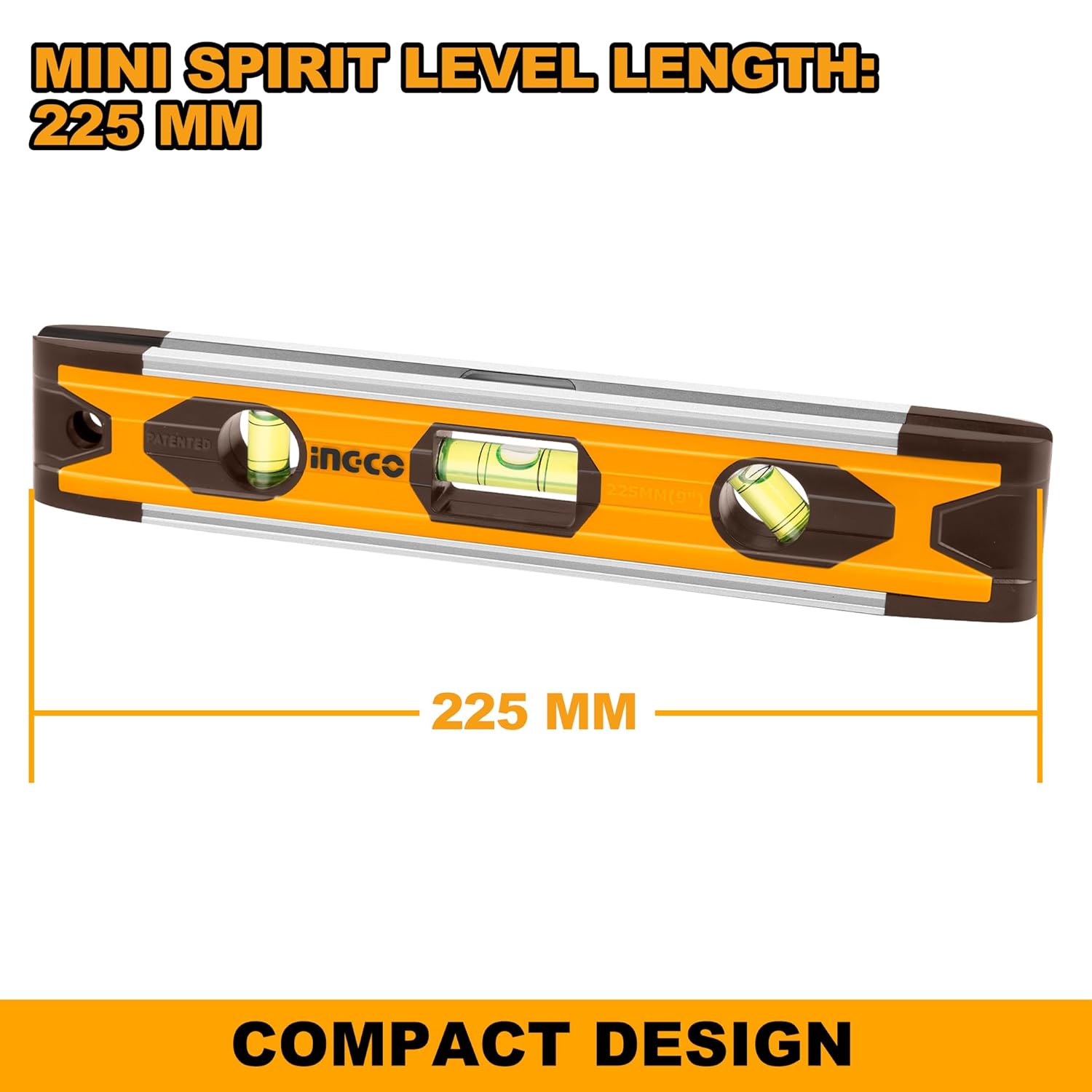 INGCO Magnetic Mini Spirit Level 