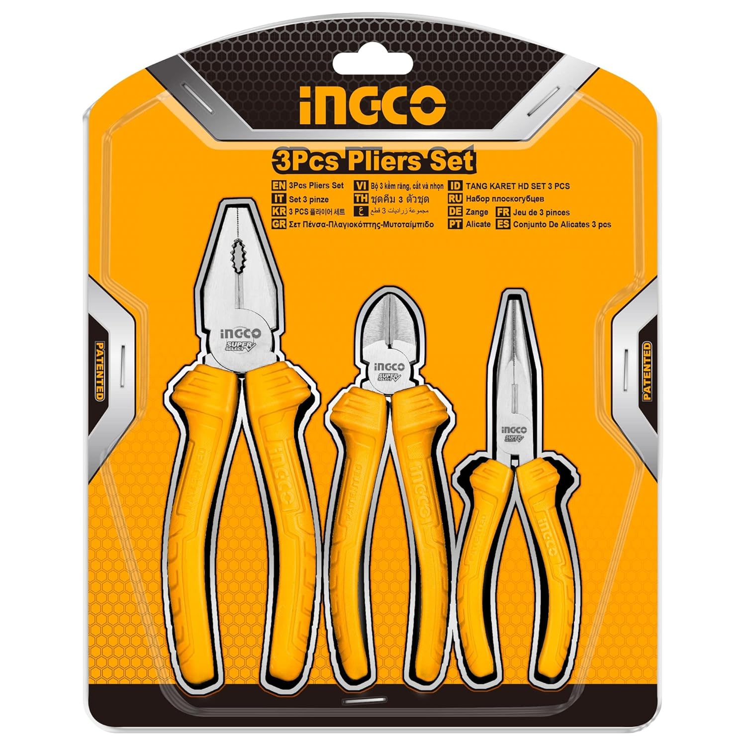 INGCO 3 Pcs Pliers Set