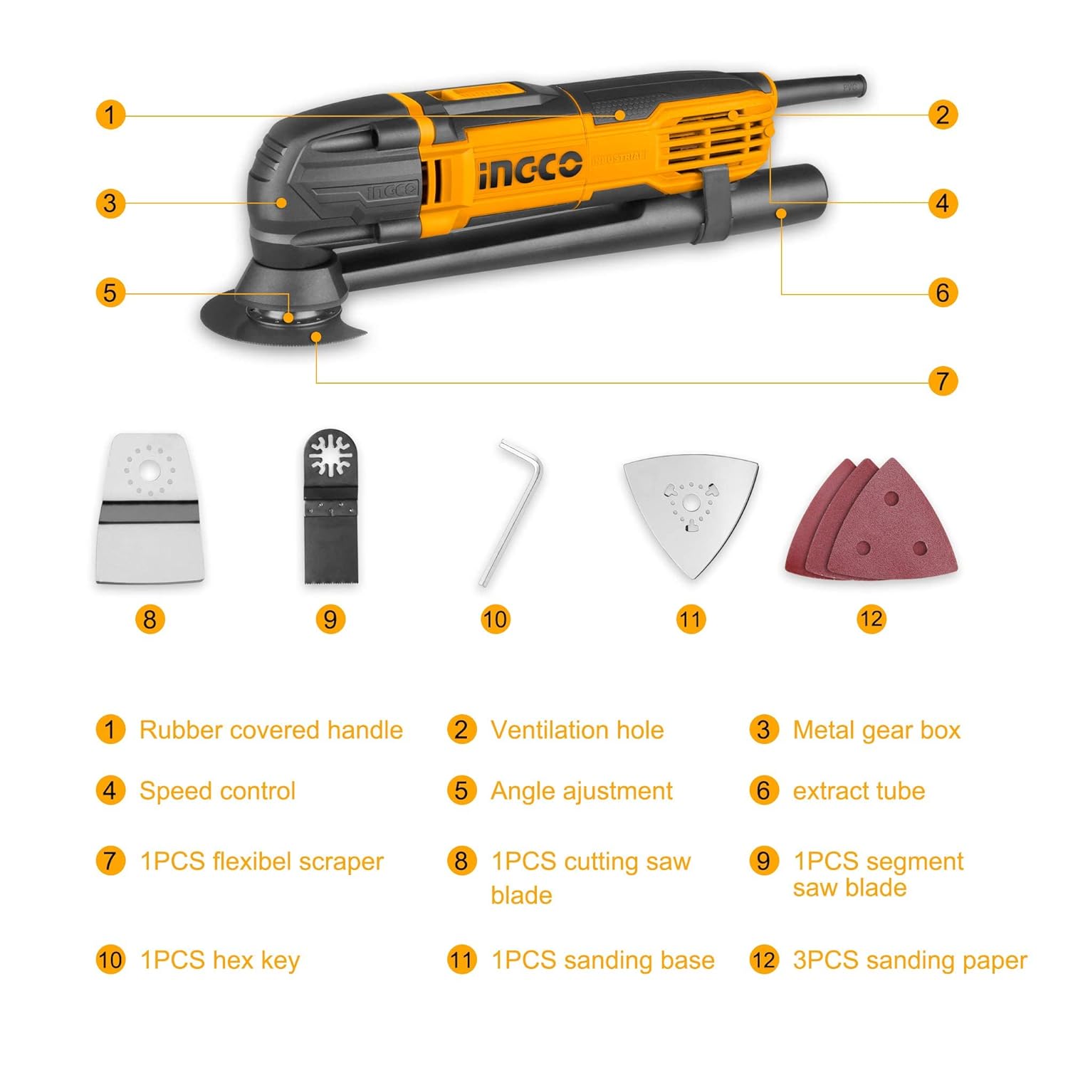 INGCO Oscillating Multi Tool, 300W