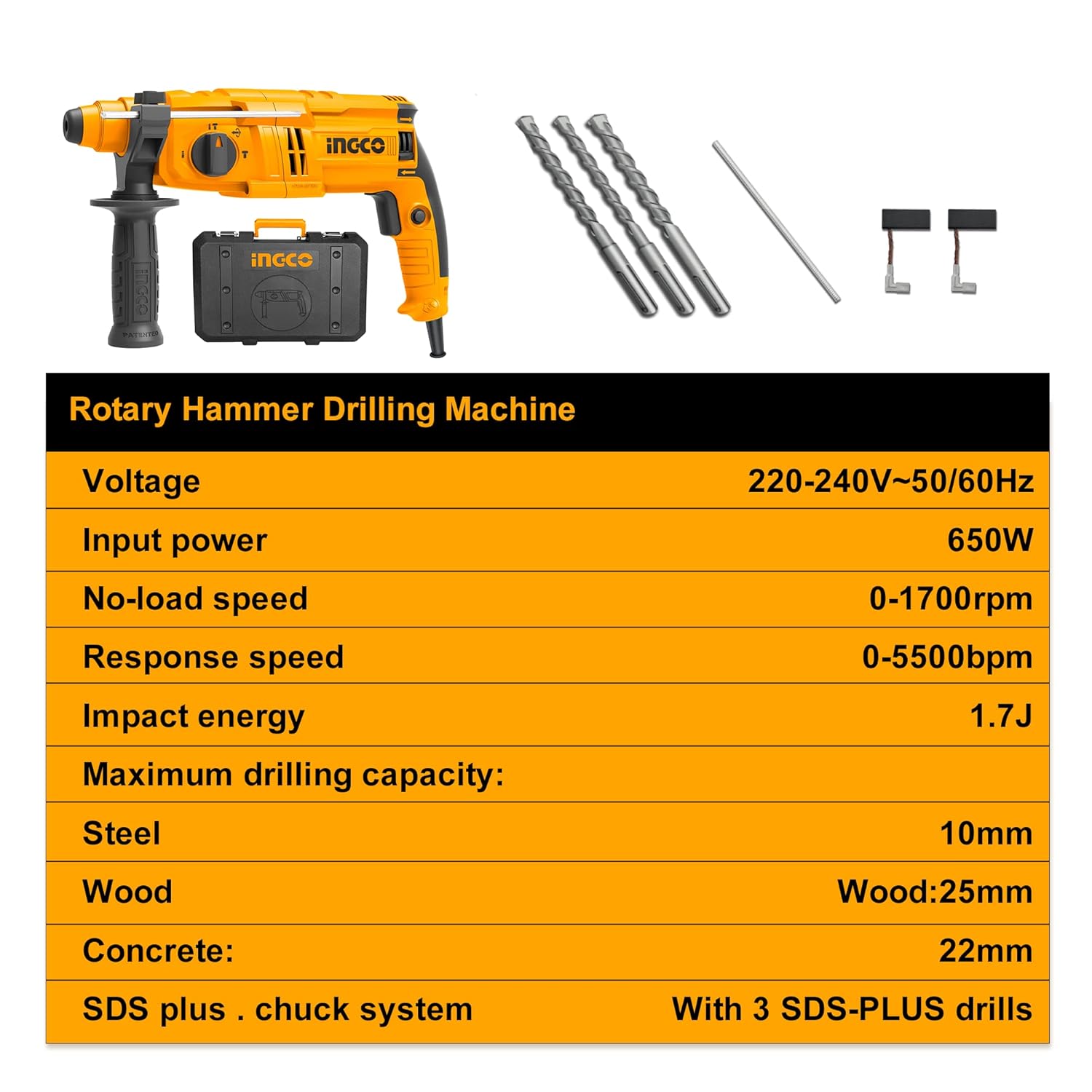 INGCO RGH6528 Rotary Hammer