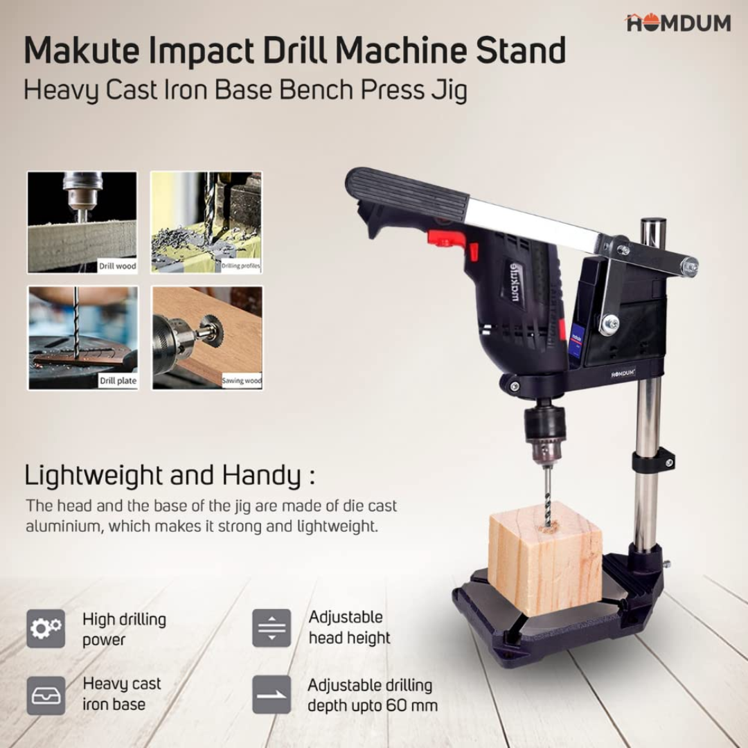 Impact Drill Machine Stand Heavy Cast Iron Base
