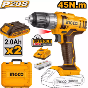 Ingco 20V 0.8-10mm Lithium-Ion Cordless Drill, CDLI200528