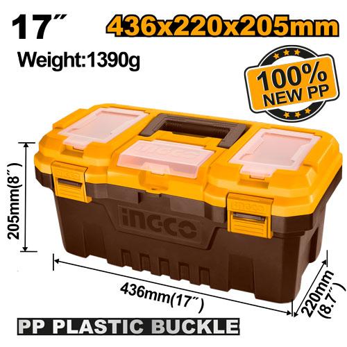 INGCO PBX1701 17 Inch Plastic Tool Box
