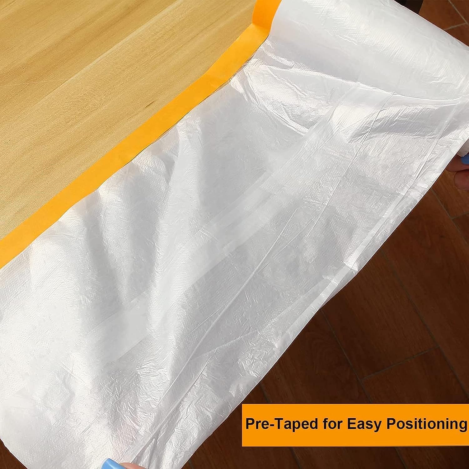 Homdum Pre Taped Paint Protection Film and Tape Roller Masking tap Length (1800mm x 20Mtr)