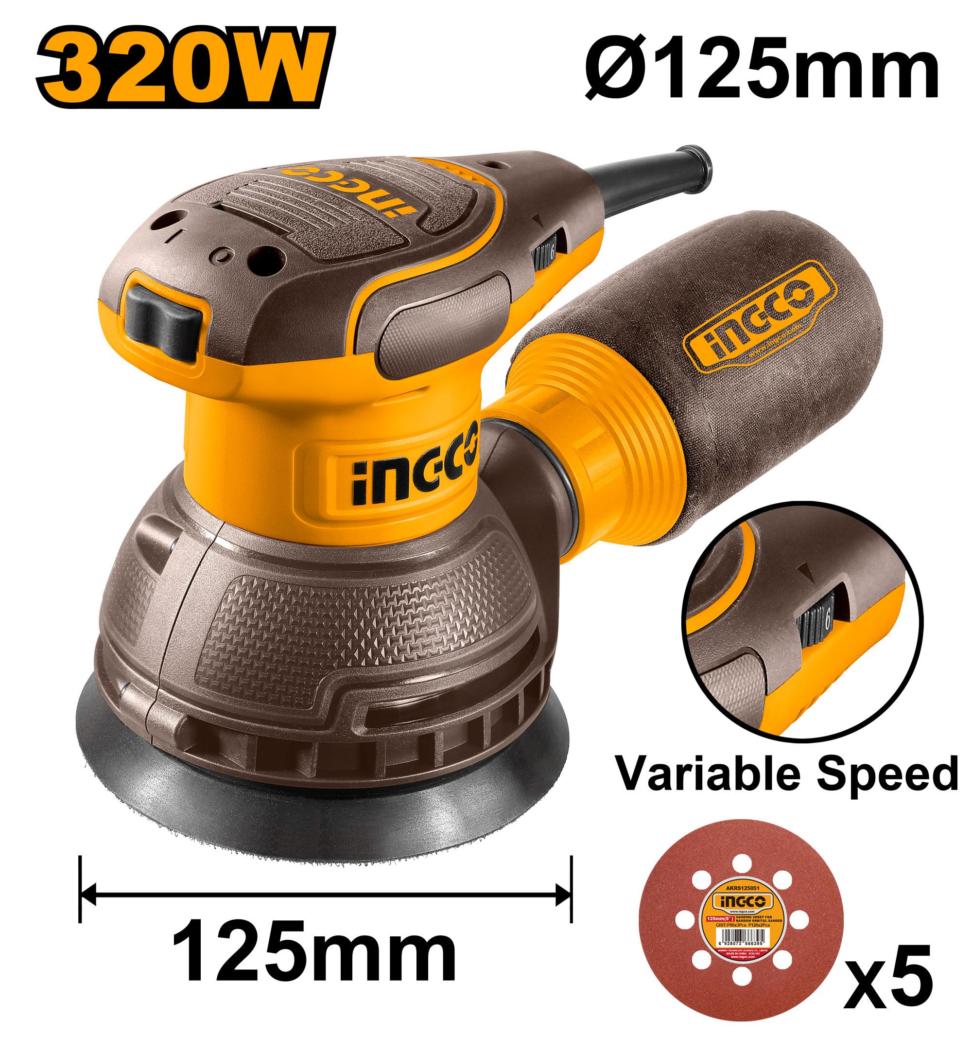 INGCO RS3216 320W Random Orbital Sander