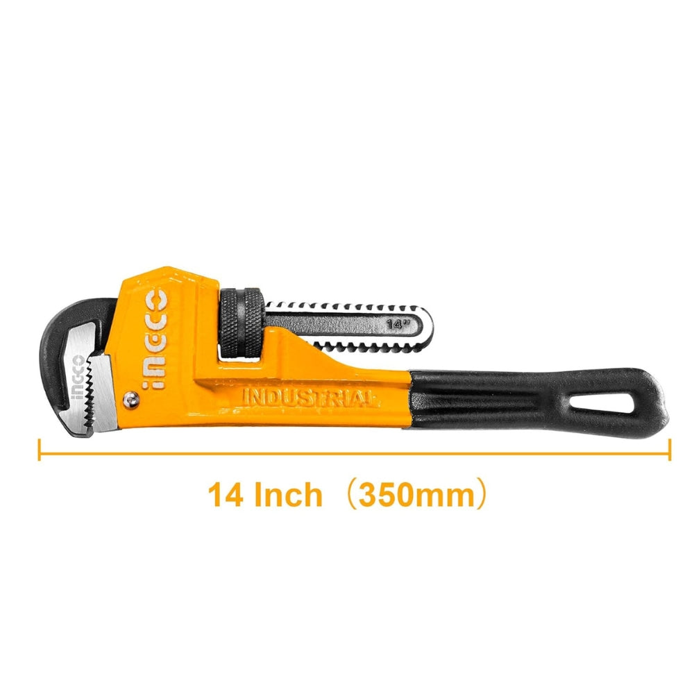 INGCO  Pipe Wrench – 14 Inch Heavy Duty Plumbing Wrench - HPW0814