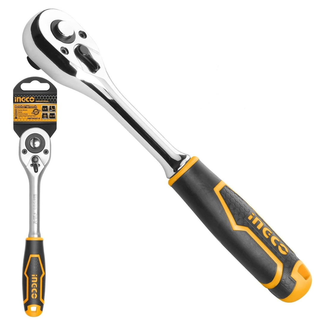 INGCO 1/2 Inch Ratchet Wrench – 45T Quick Release Heavy Duty Tool - HRTH0812